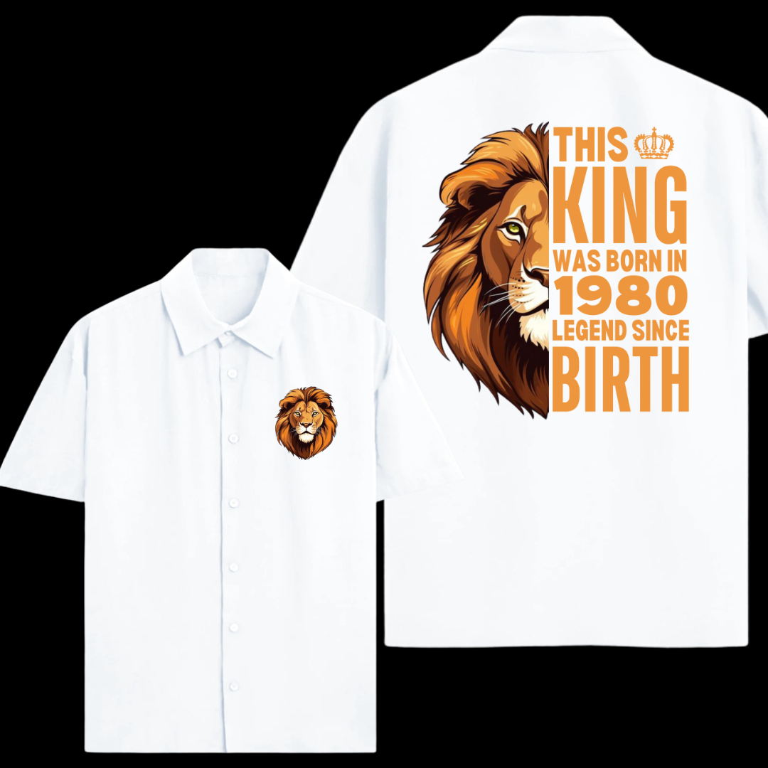 1980 KING LEGEND OVERSIZE SHIRT (Front and Back Print)