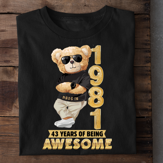 43 YEARS OF BEING AWESOME