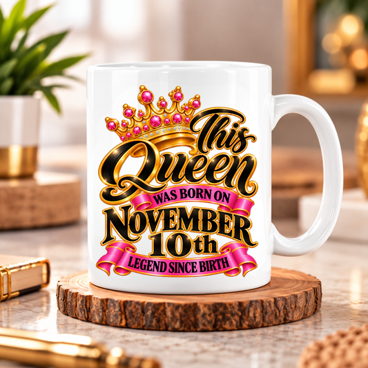 QUEEN 10TH NOVEMBER MUG