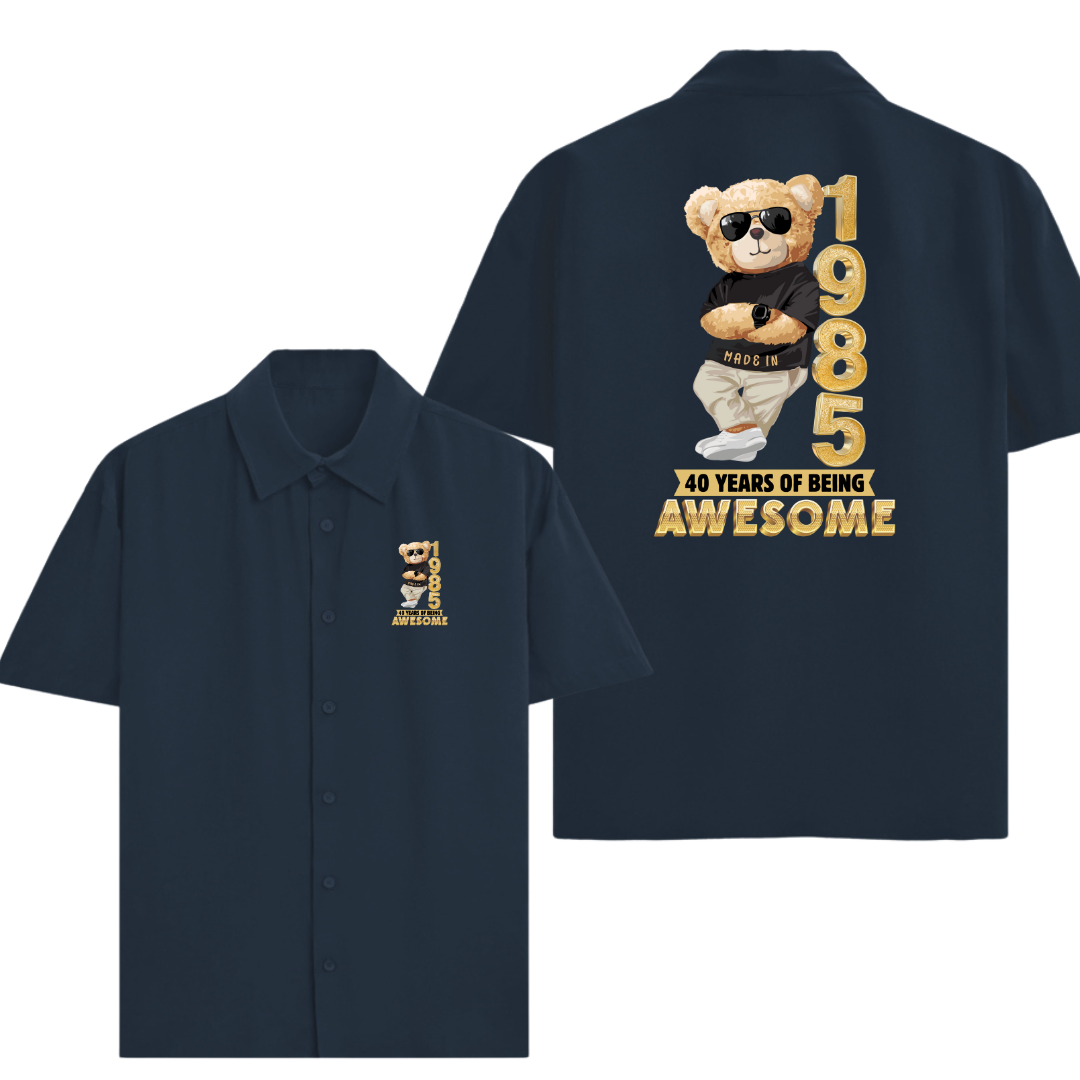 40-1985 BEING AWESOME OVERSIZE SHIRT