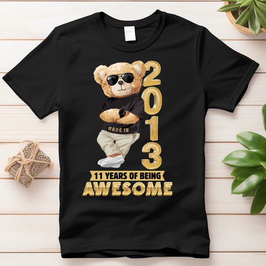 11 YEARS OF BEING AWESOME KIDS SHIRT