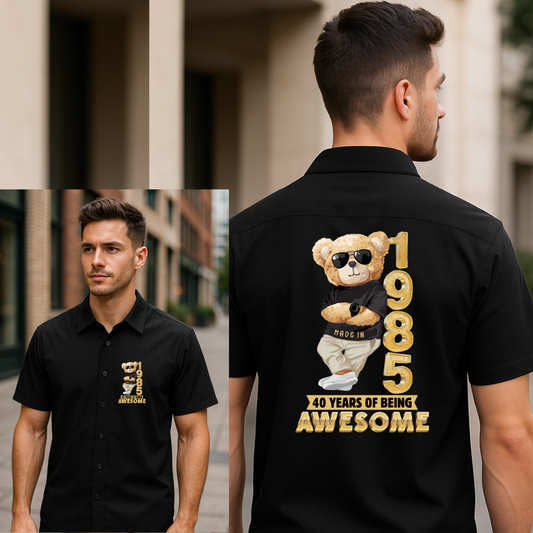 40-1985 BEING AWESOME OVERSIZE SHIRT