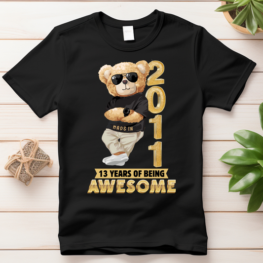 13 YEARS OF BEING AWESOME KIDS SHIRT