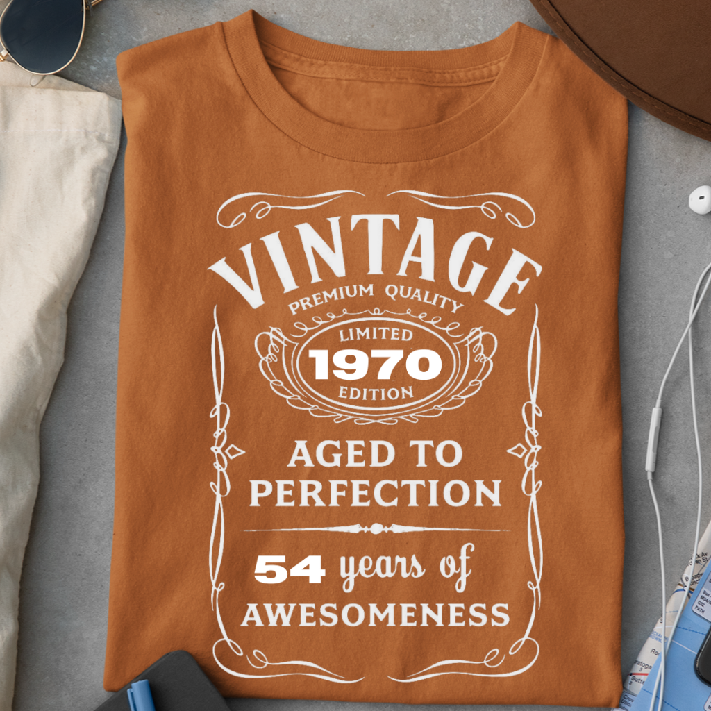 VINTAGE 1970-54 YEARS AWESOMENESS