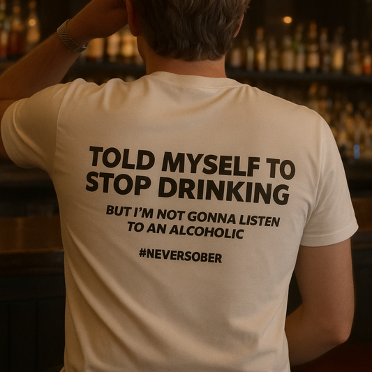 TOLD MYSELF TO STOP BACK PRINT QI