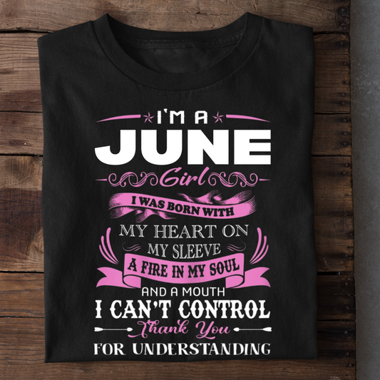 JUNE GIRL HEART ON SLEEVE