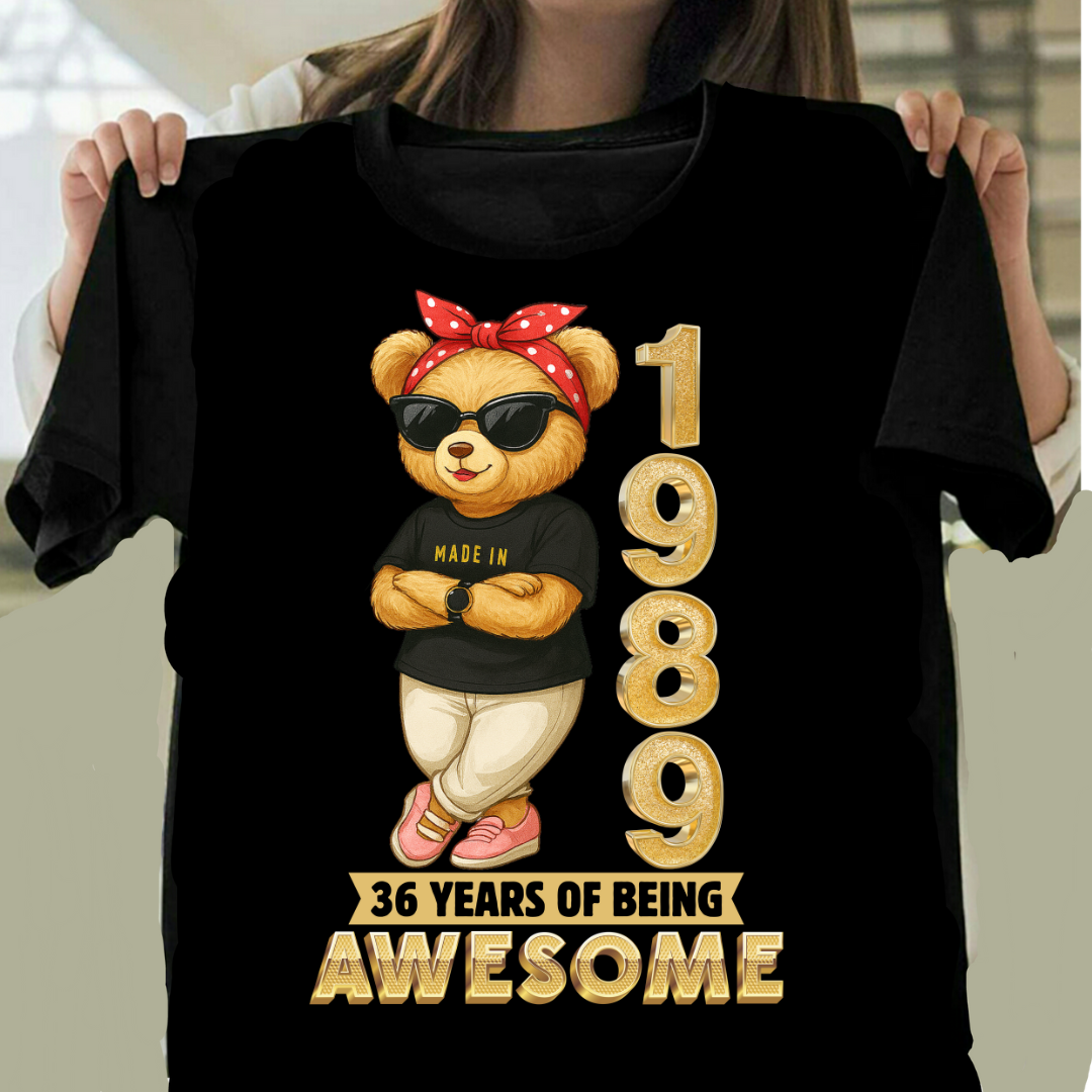 MADE 1989 36 YEARS OF AWESOME QI