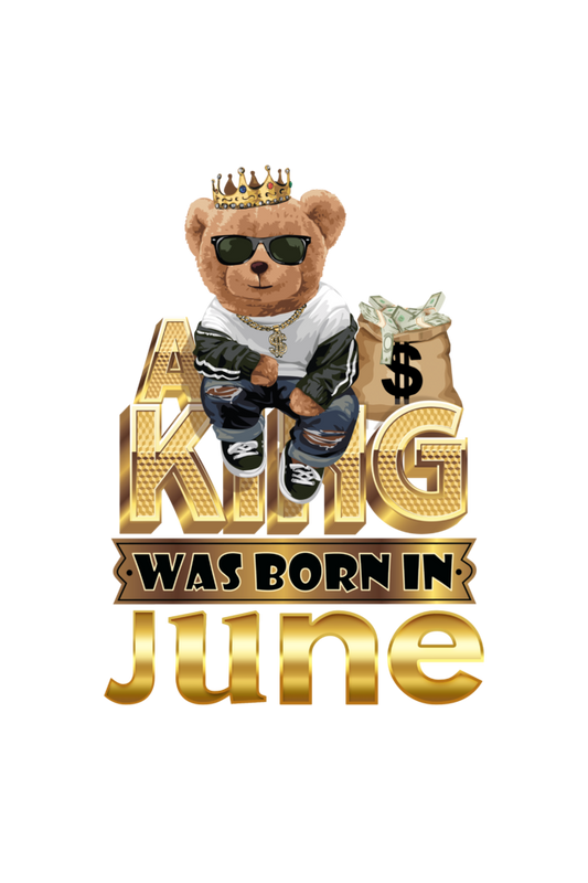 A KING WAS BORN IN JUNE KIDS SHIRT