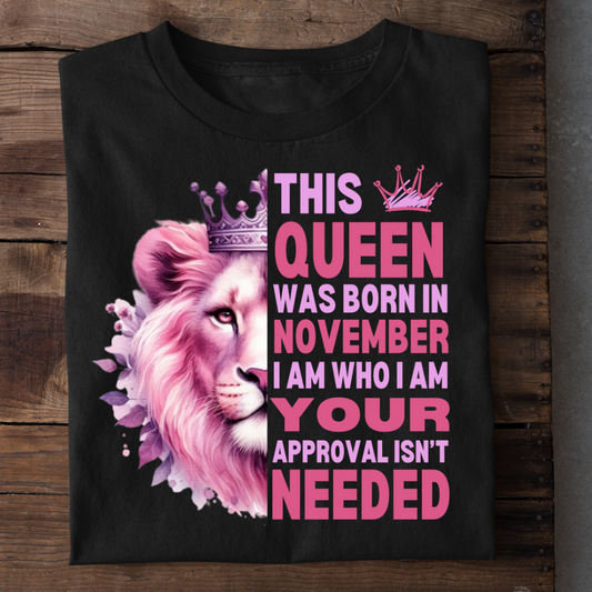 NOVEMBER QUEEN I AM WHO I AM