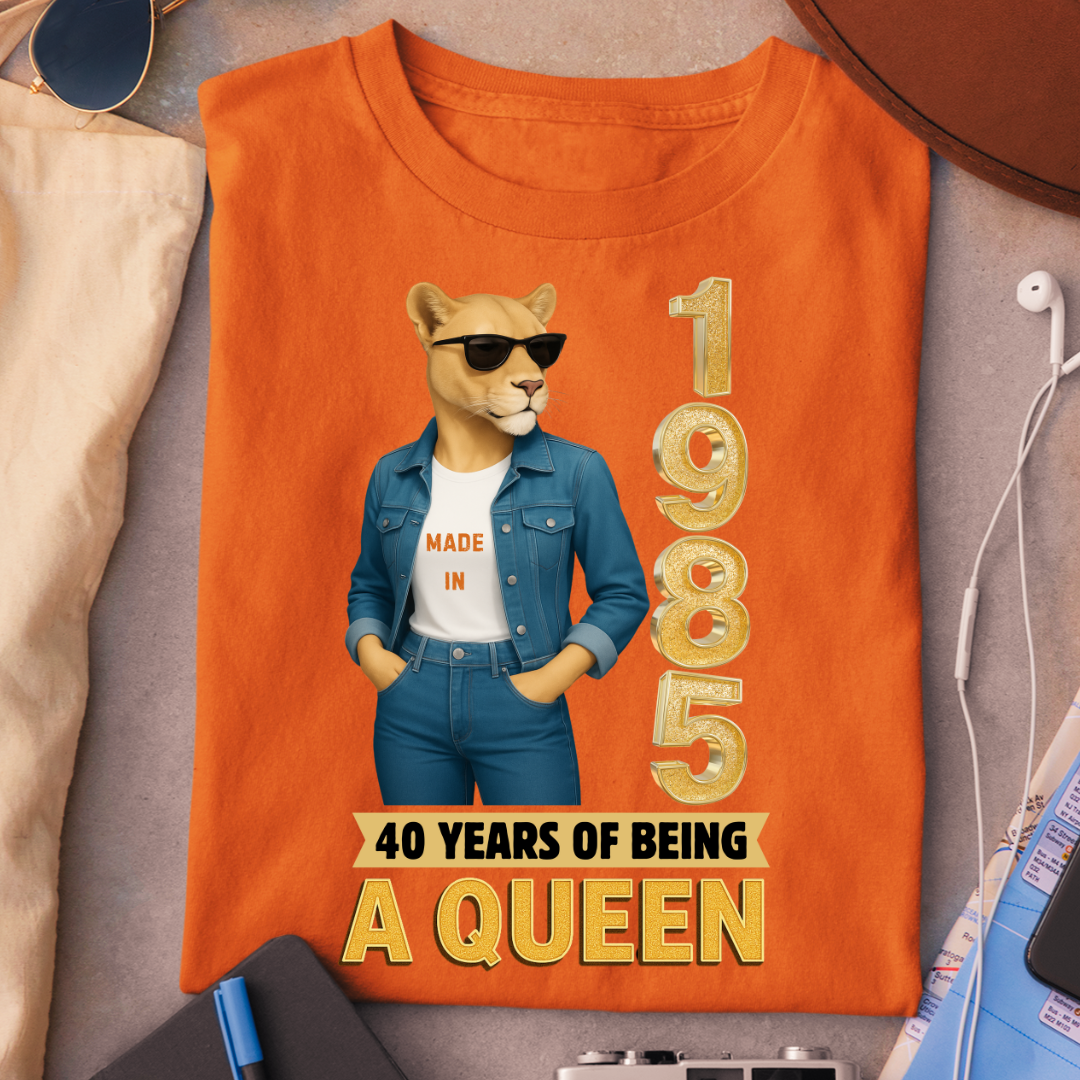 1985 BORN 40 YEARS BEING A QUEEN QI