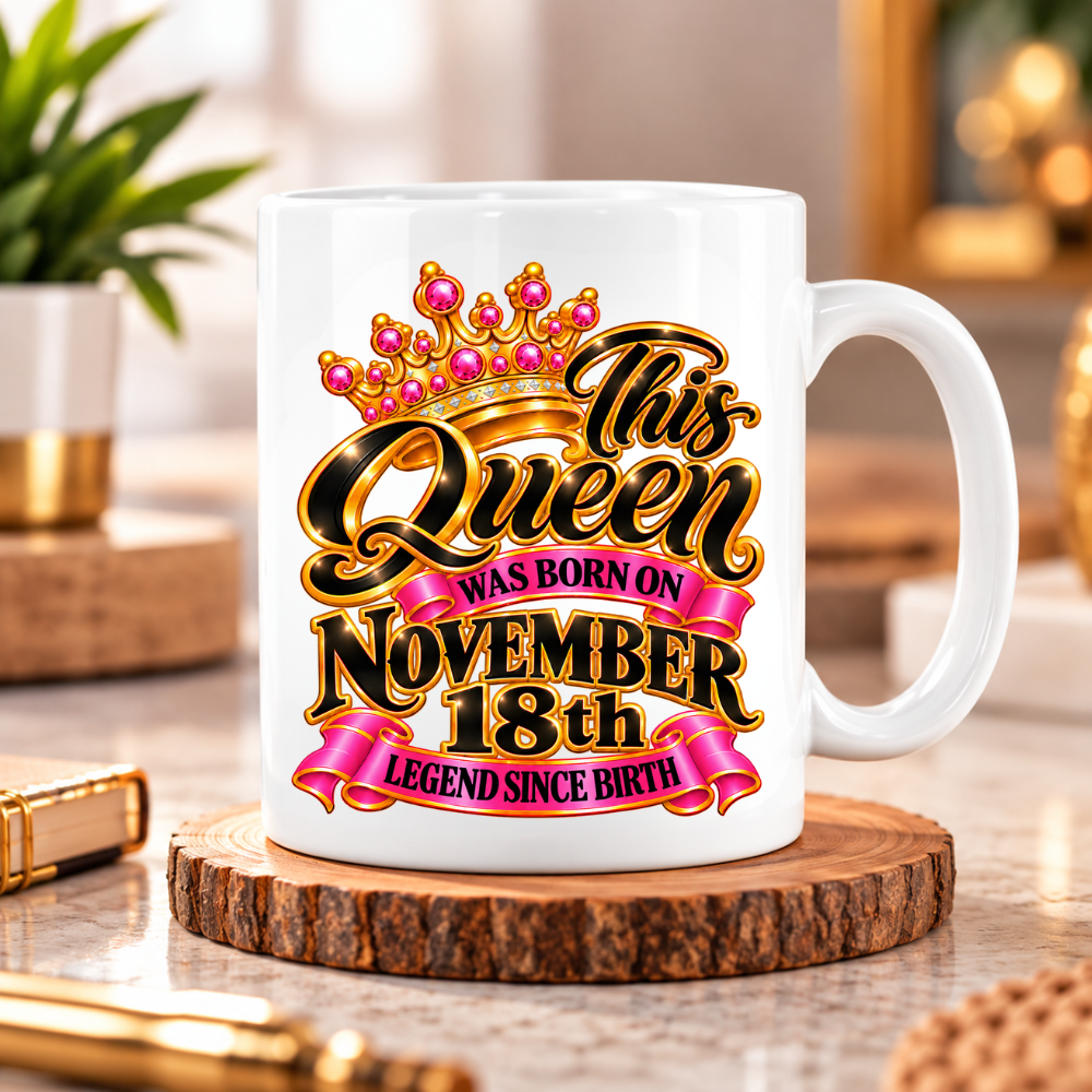 QUEEN 18TH NOVEMBER MUG