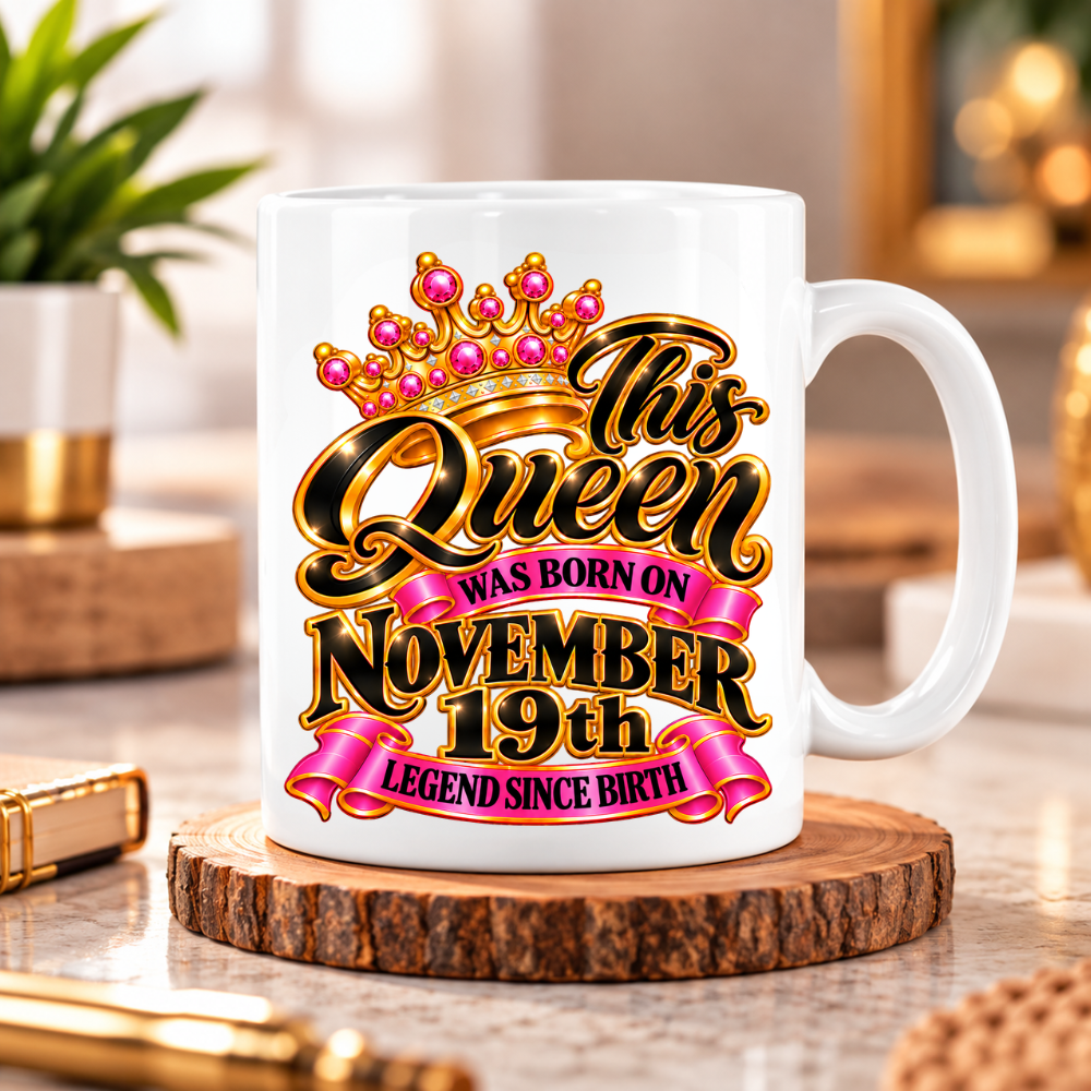 QUEEN 19TH NOVEMBER MUG