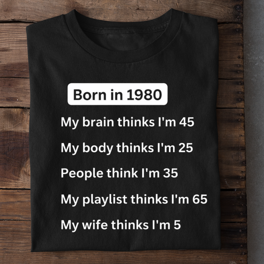 BORN 1980 MY WIFE THINKS 5 QI