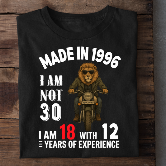 MADE IN 1996 I AM NOT 30 QI