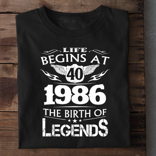 LIFE BEGINS 40-1986 LEGENDS QI