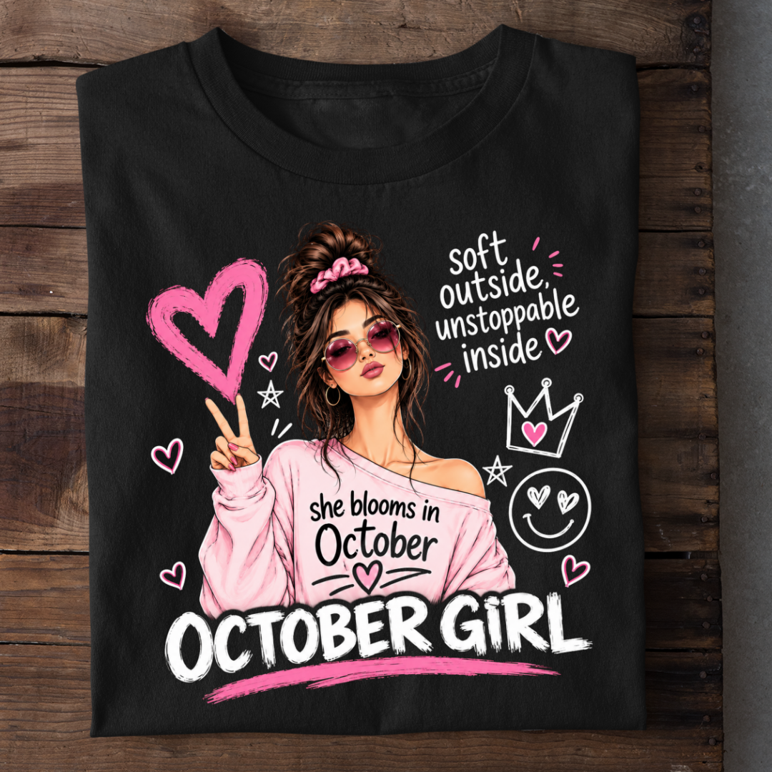 OCTOBER GIRL TEE QI