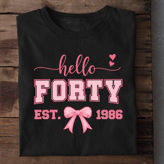 HELLO 40 EST 1986 QI