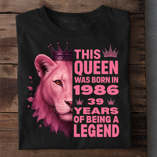 1986 QUEEN 39 YEARS BEING LEGEND