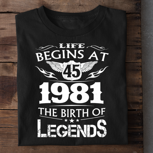 LIFE BEGINS 45-1981 LEGENDS QI