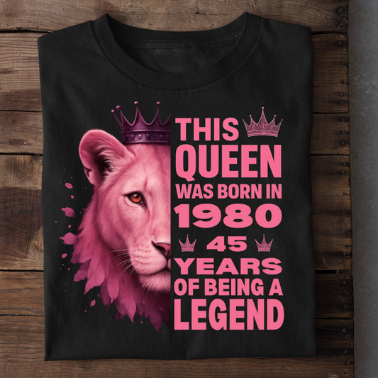 1980 QUEEN 45 YEARS BEING LEGEND