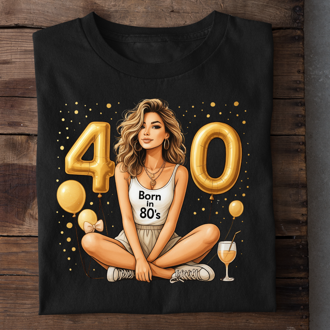 BEST 40TH BIRTHDAY SHIRT QI