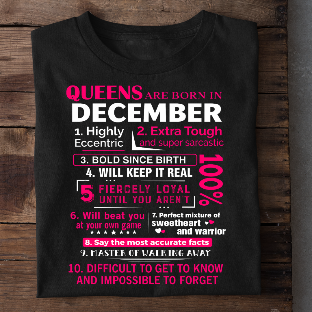 DECEMBER QUEEN FACTS QI