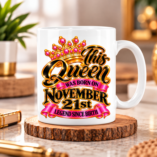 QUEEN 21ST NOVEMBER MUG