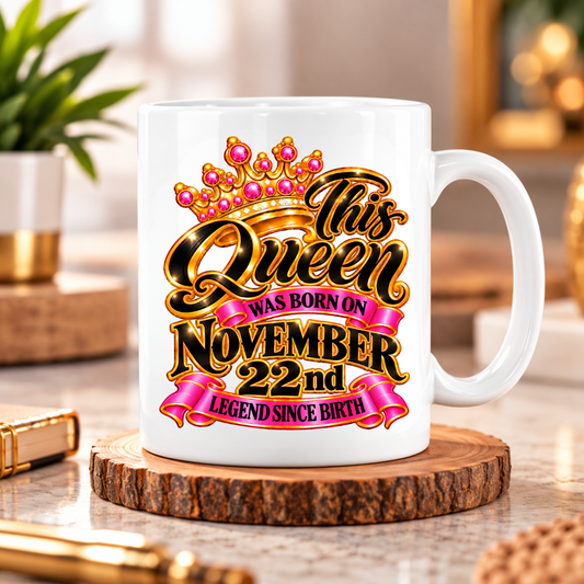 QUEEN 22ND NOVEMBER MUG