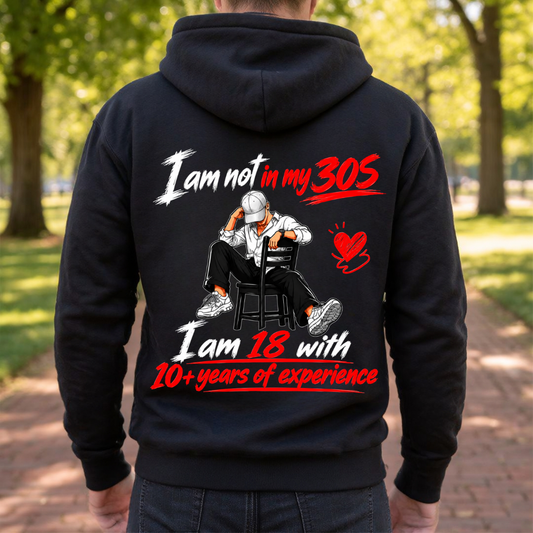 I AM NOT IN 30S BACK PRINT HOODIE QI