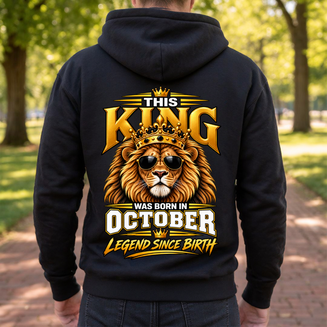 OCTOBER KING LEGEND BACK PRINT HOODIE QI