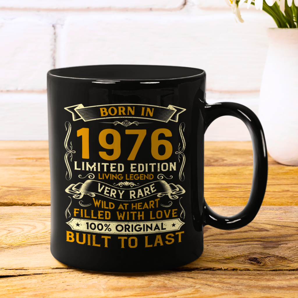 1976 LIVING LEGEND BLACK MUG