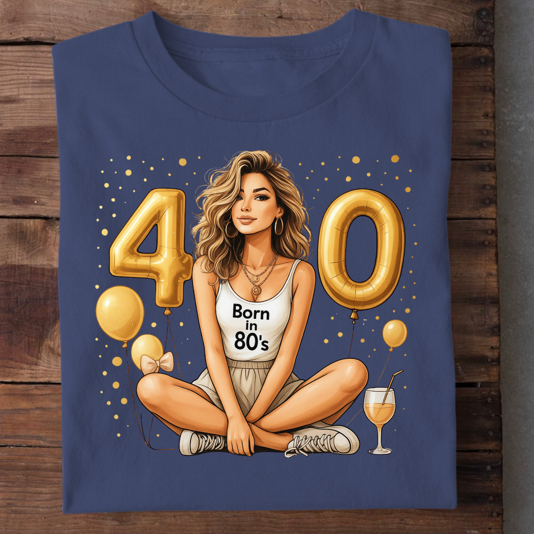 BEST 40TH BIRTHDAY SHIRT QI