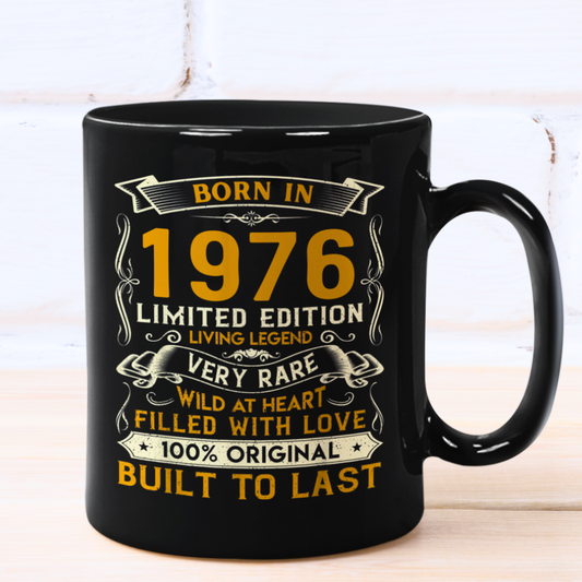 1976 LIVING LEGEND BLACK MUG