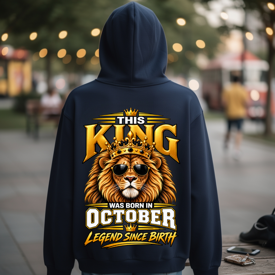 OCTOBER KING LEGEND BACK PRINT HOODIE QI