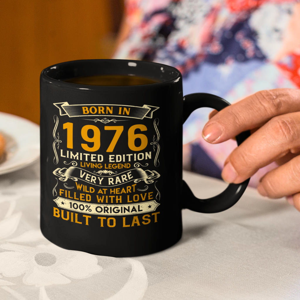 1976 LIVING LEGEND BLACK MUG