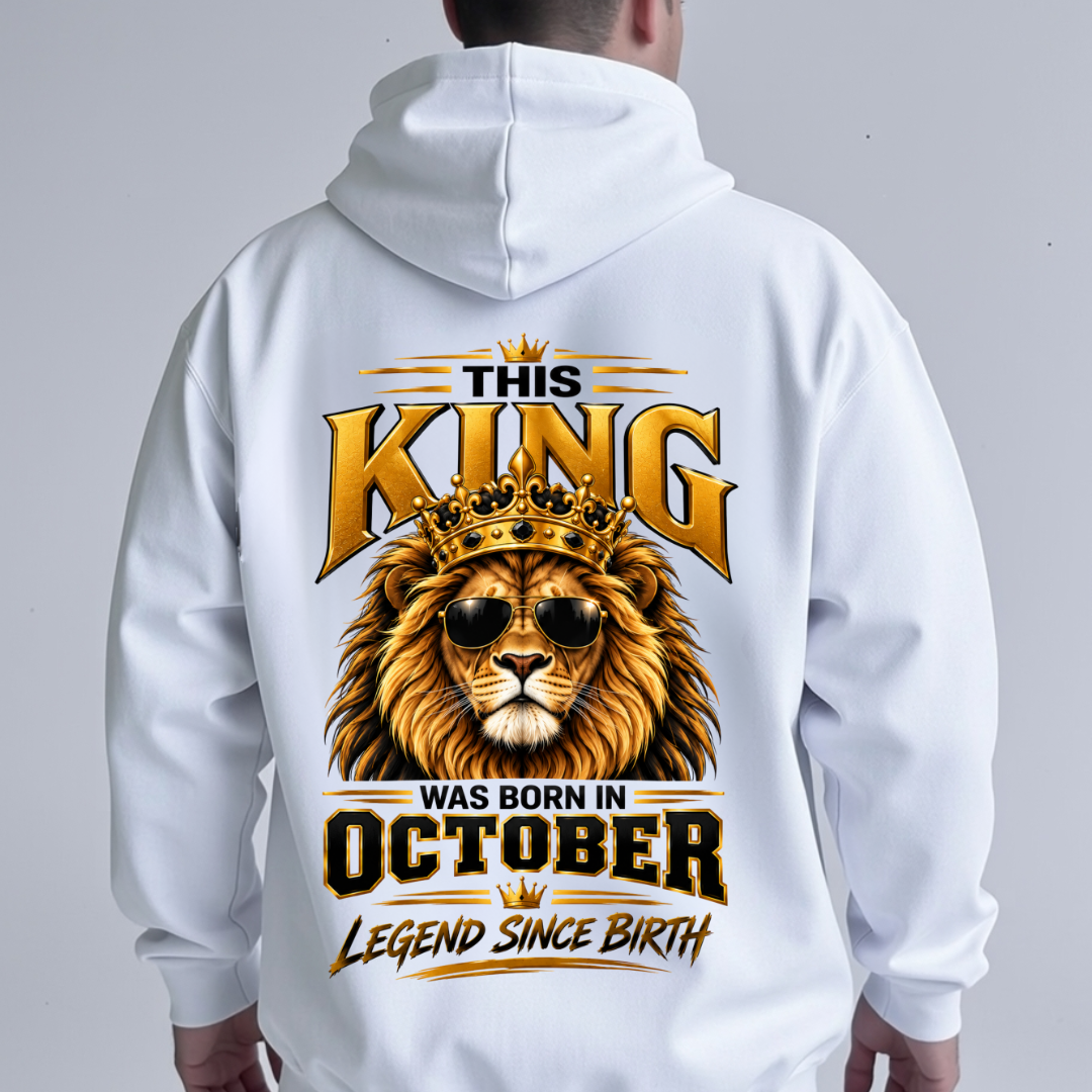 OCTOBER KING LEGEND BACK PRINT HOODIE QI