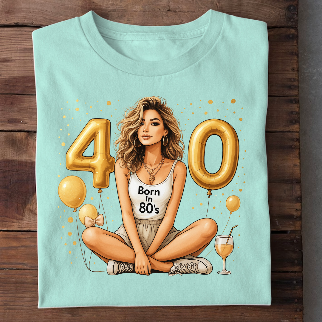 BEST 40TH BIRTHDAY SHIRT QI