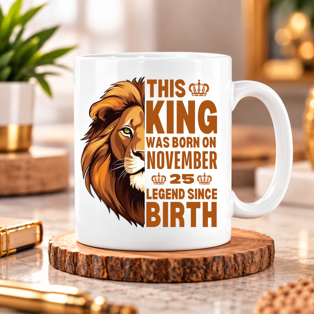 KING 25TH NOVEMBER MUG
