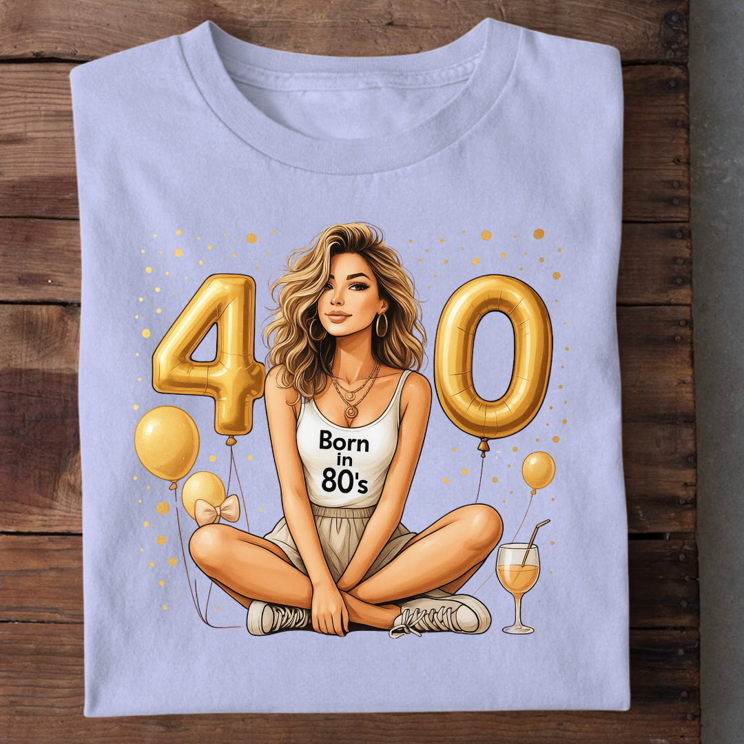 BEST 40TH BIRTHDAY SHIRT QI