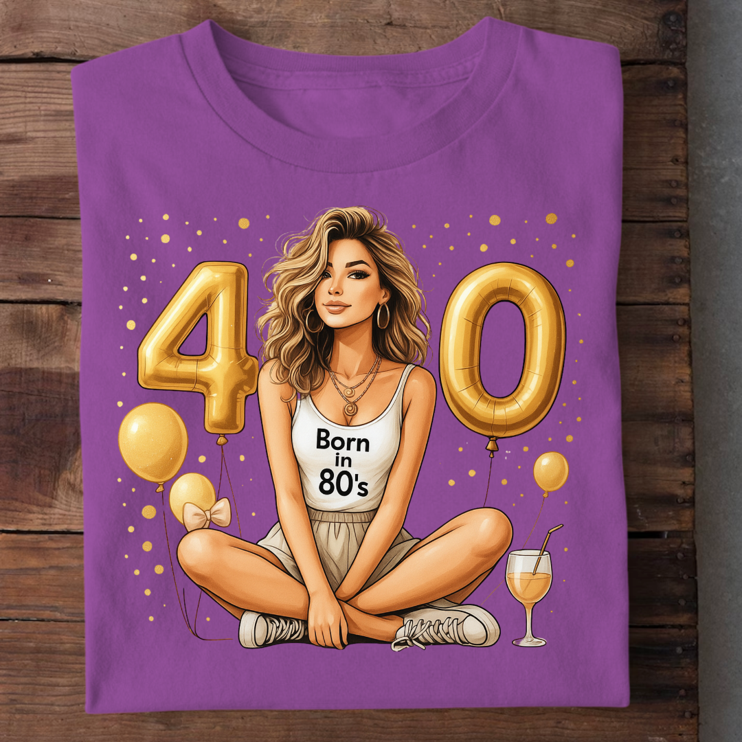 BEST 40TH BIRTHDAY SHIRT QI