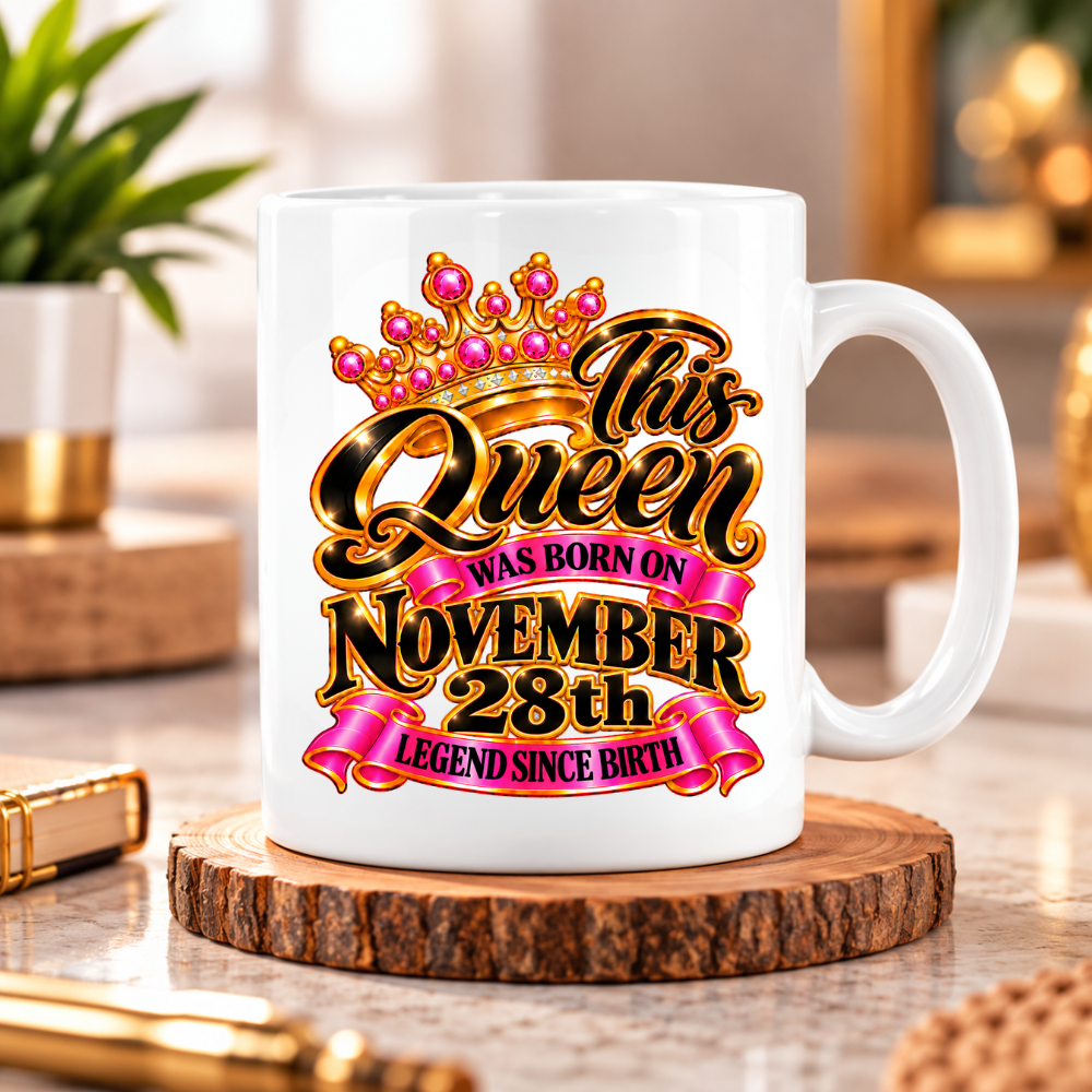 QUEEN 28TH NOVEMBER MUG