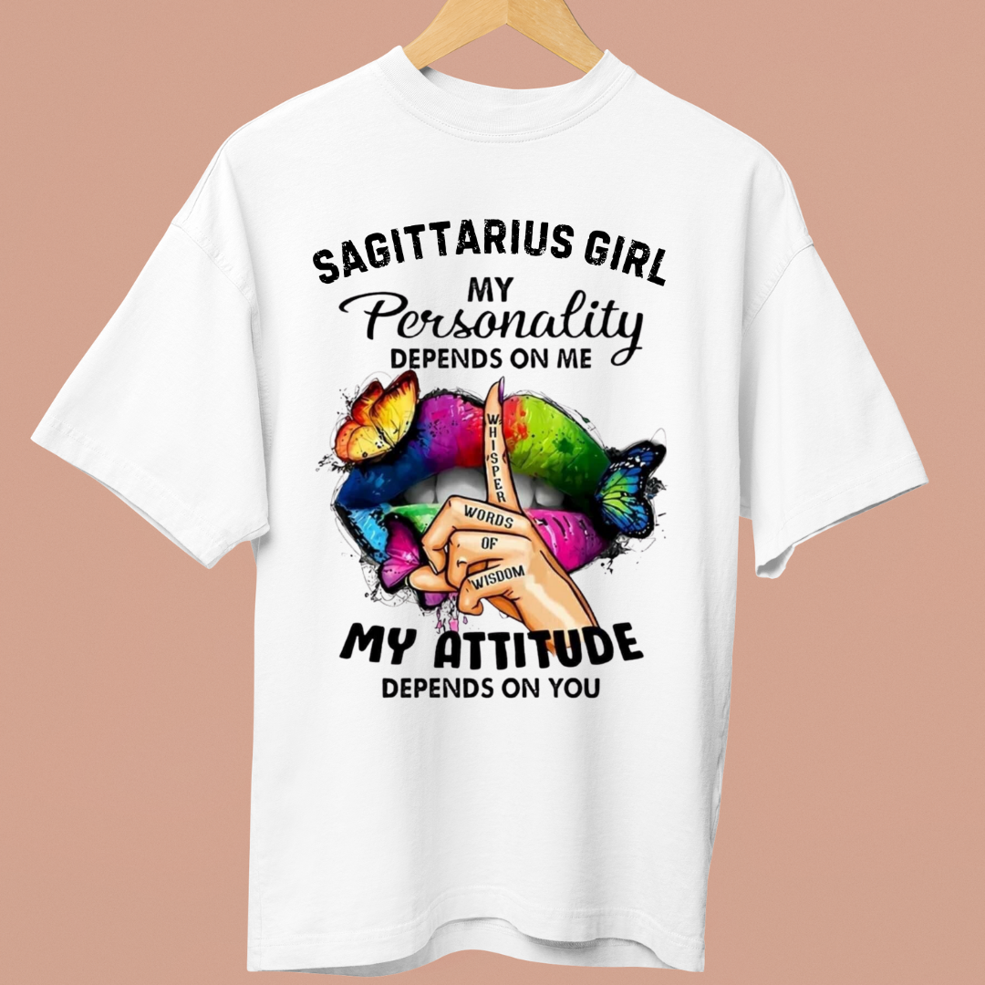 SAGITTARIUS GIRL ATTITUDE - OVERSIZE SHIRT