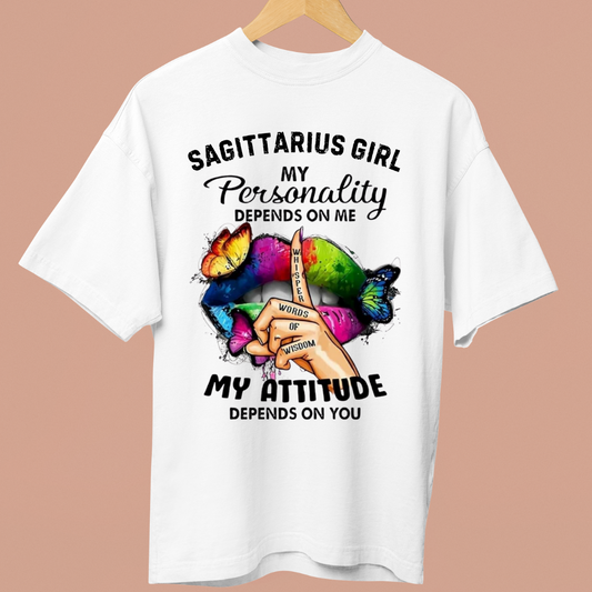 SAGITTARIUS GIRL ATTITUDE - OVERSIZE SHIRT