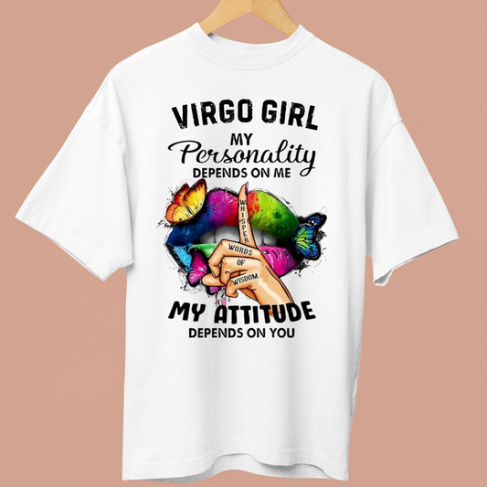 VIRGO GIRL ATTITUDE - OVERSIZE SHIRT