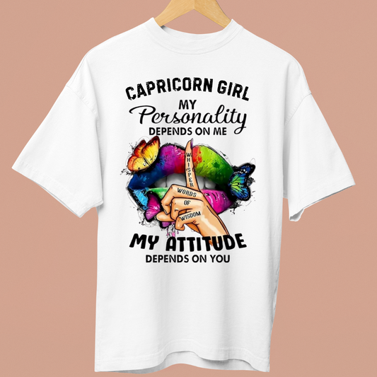 CAPRICORN GIRL ATTITUDE - OVERSIZE SHIRT