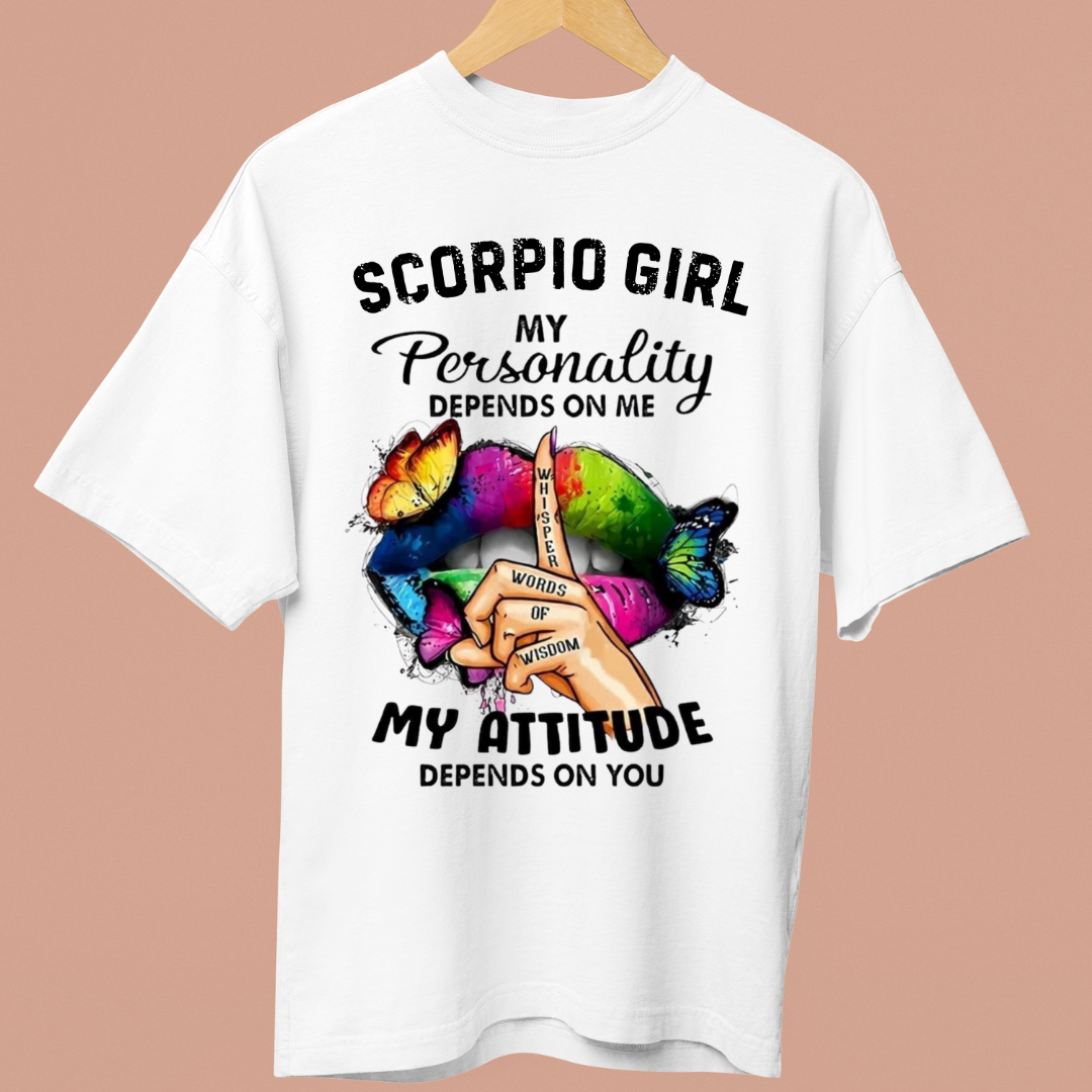 SCORPIO GIRL ATTITUDE - OVERSIZE SHIRT