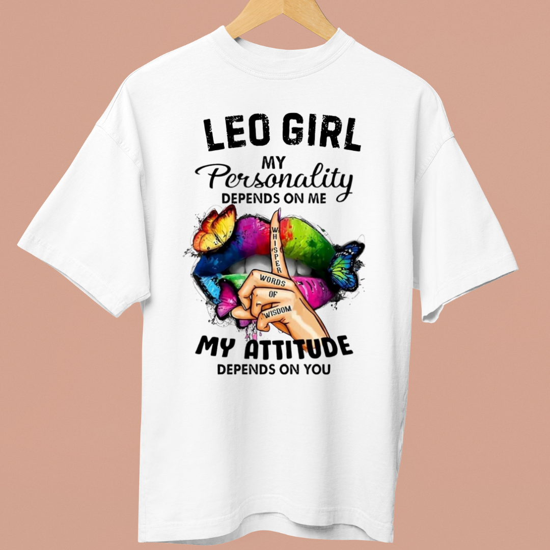 LEO GIRL ATTITUDE - OVERSIZE SHIRT