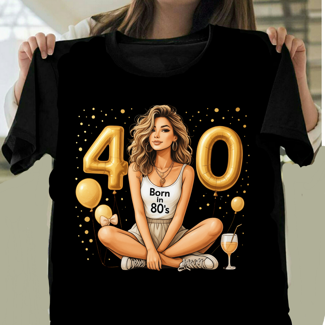 BEST 40TH BIRTHDAY SHIRT QI