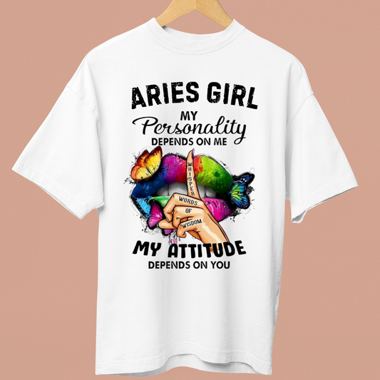 ARIES GIRL ATTITUDE - OVERSIZE SHIRT