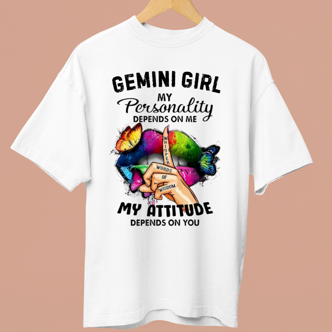 GEMINI GIRL ATTITUDE - OVERSIZE SHIRT